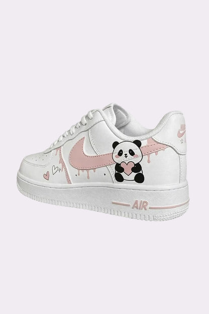 Custom AF1 Cute Panda Sneakers
