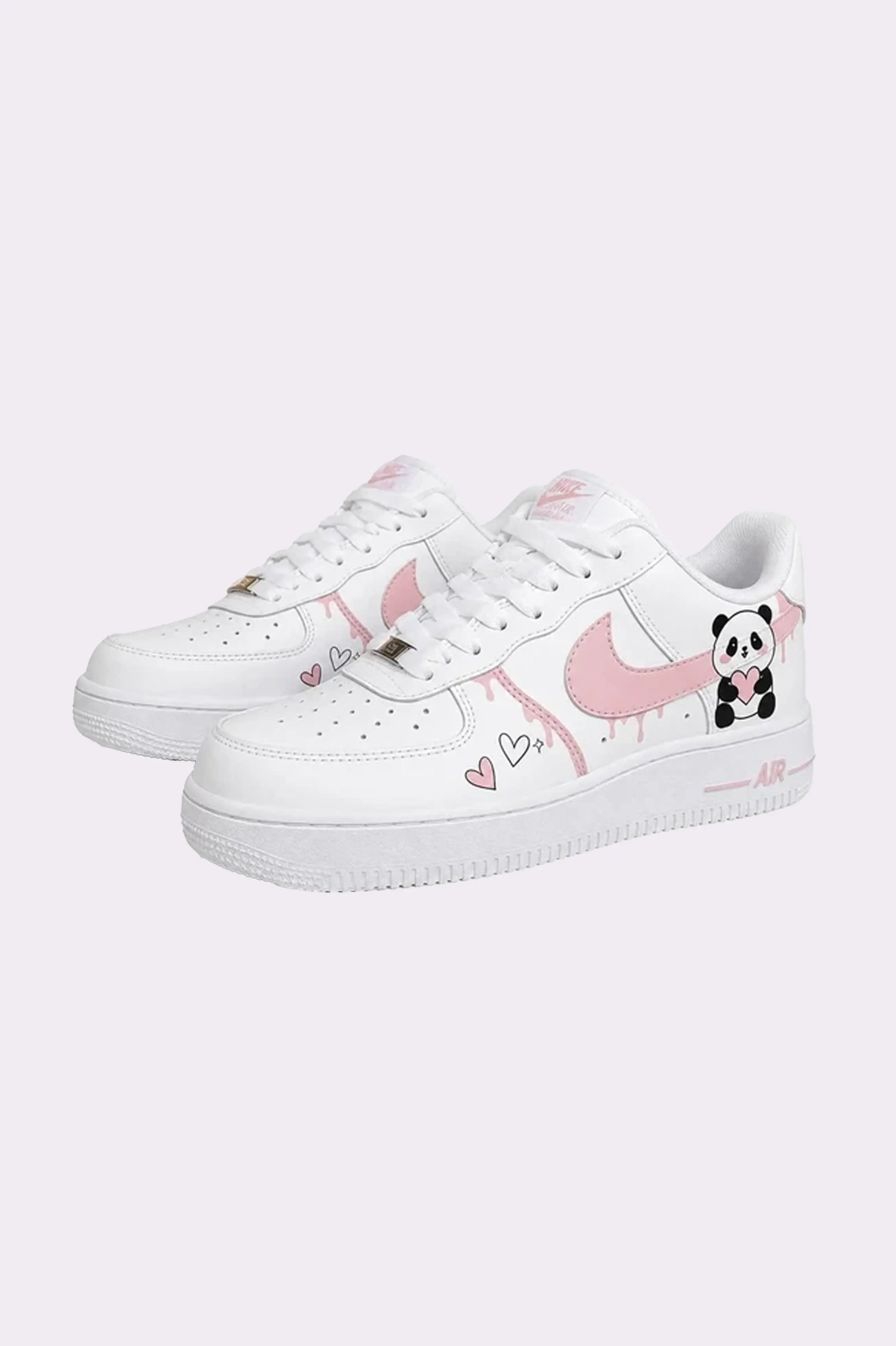 Custom AF1 Cute Panda Sneakers