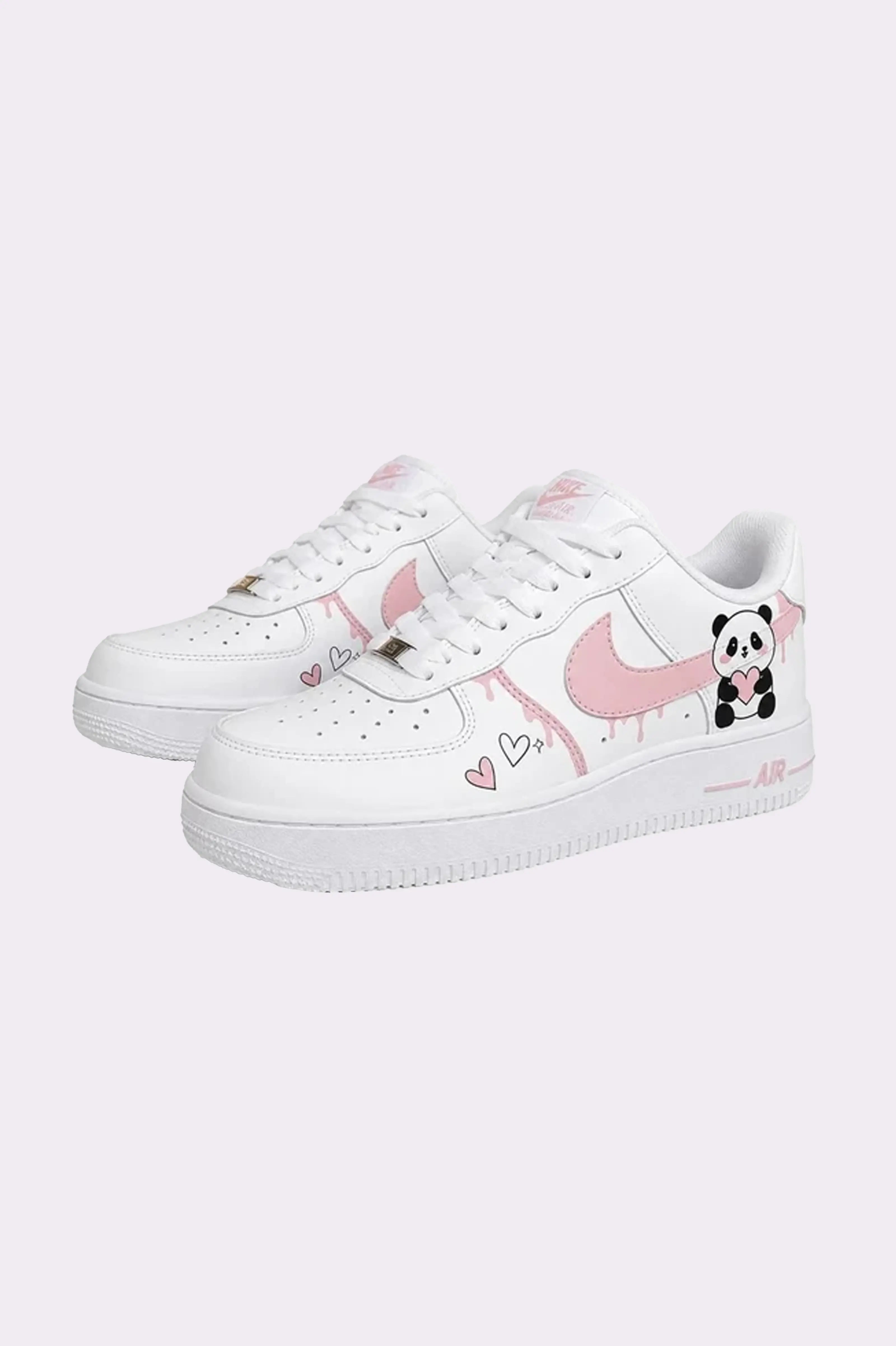 Custom AF1 Cute Panda Sneakers