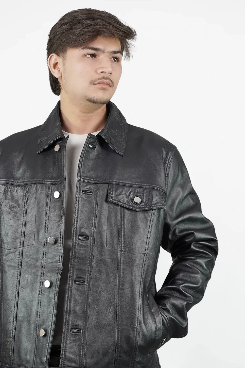 Trucker Leather Jacket