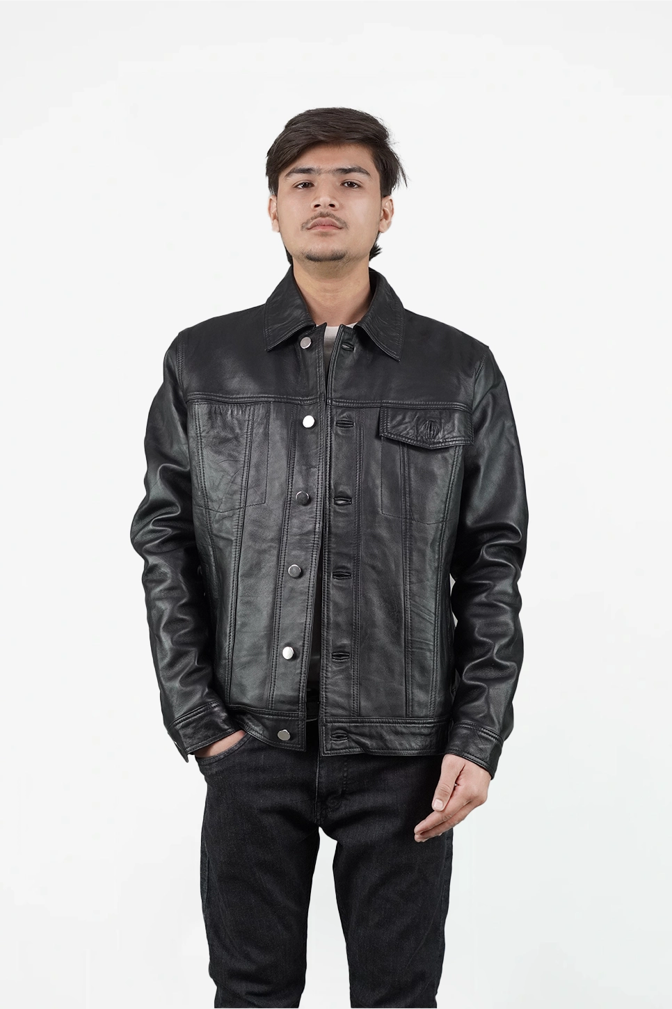 Trucker Leather Jacket