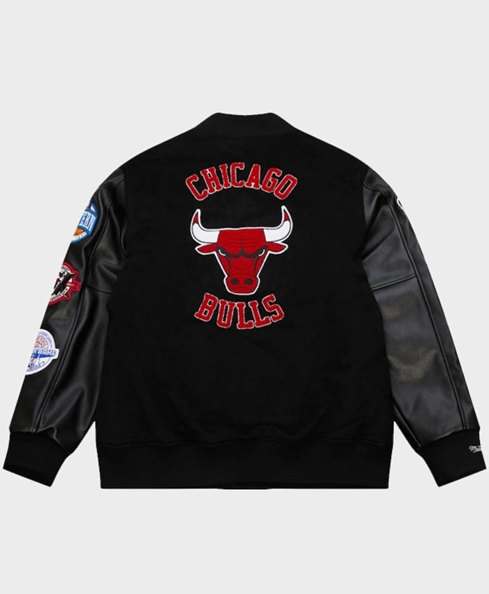 Chicago Bulls Black Out Varsity Jacket