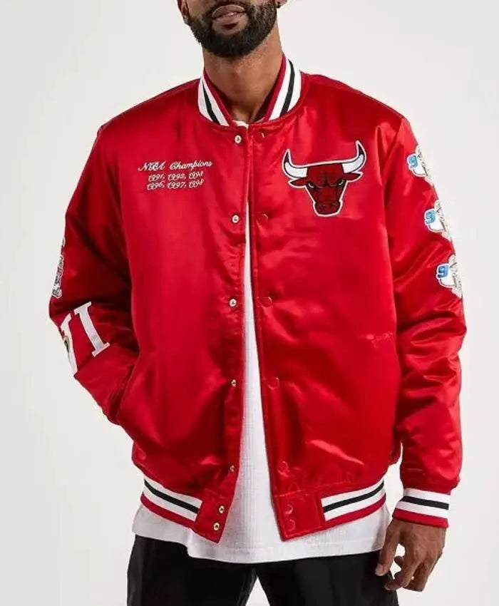Chicago Bulls Championship Red Varsity Jacket