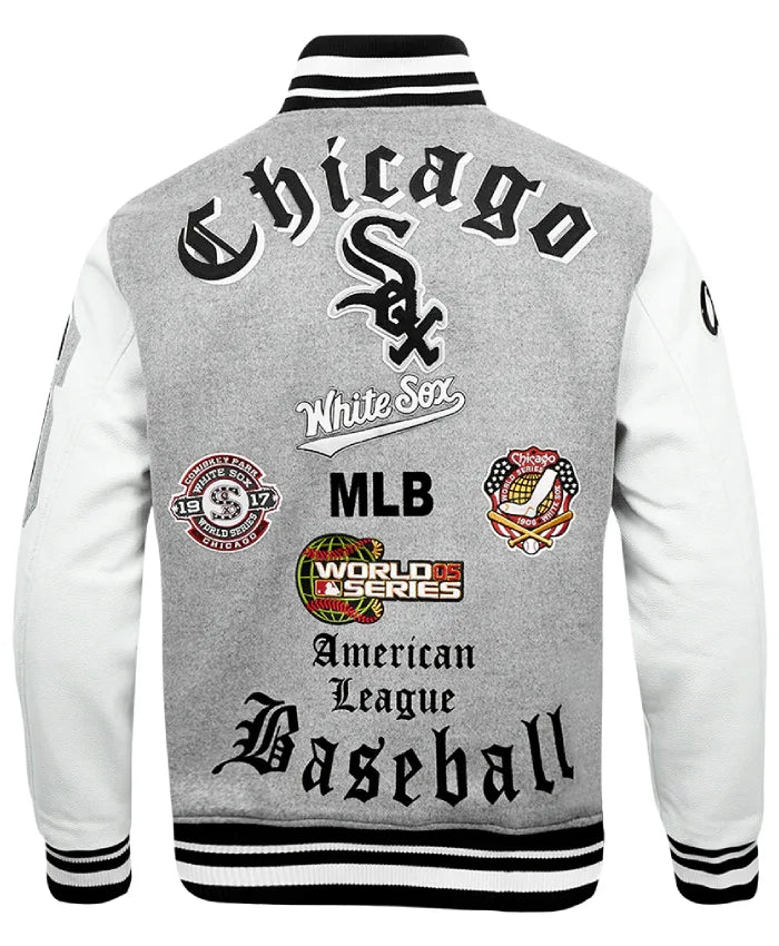 Chicago White Sox Old English Rib Varsity Jacket