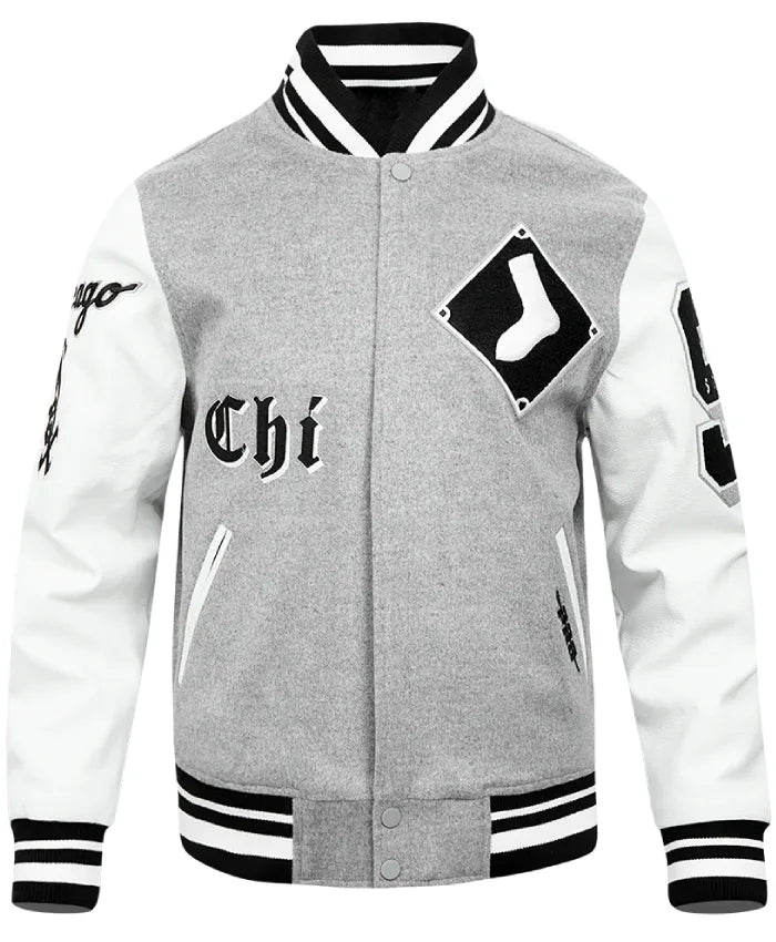 Chicago White Sox Old English Rib Wool Varsity Jacket
