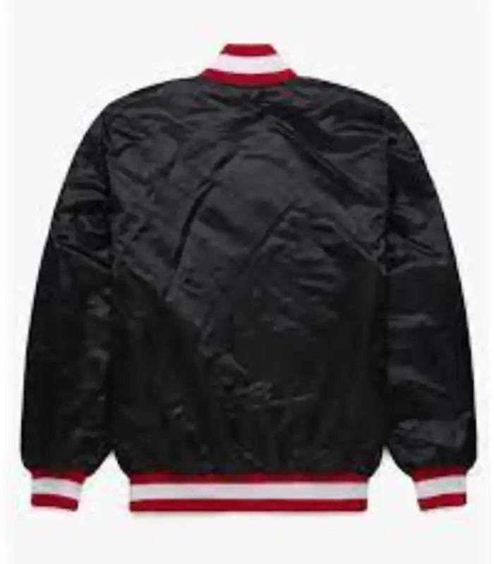 Chiefs Starter Black Varsity Jacket