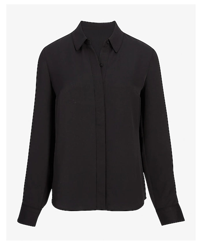 Classic Long Sleeve Black Shirt