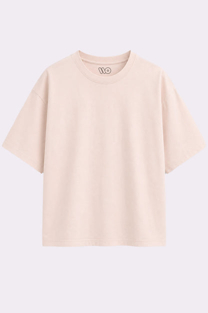 Kids Plain Cream T-Shirt