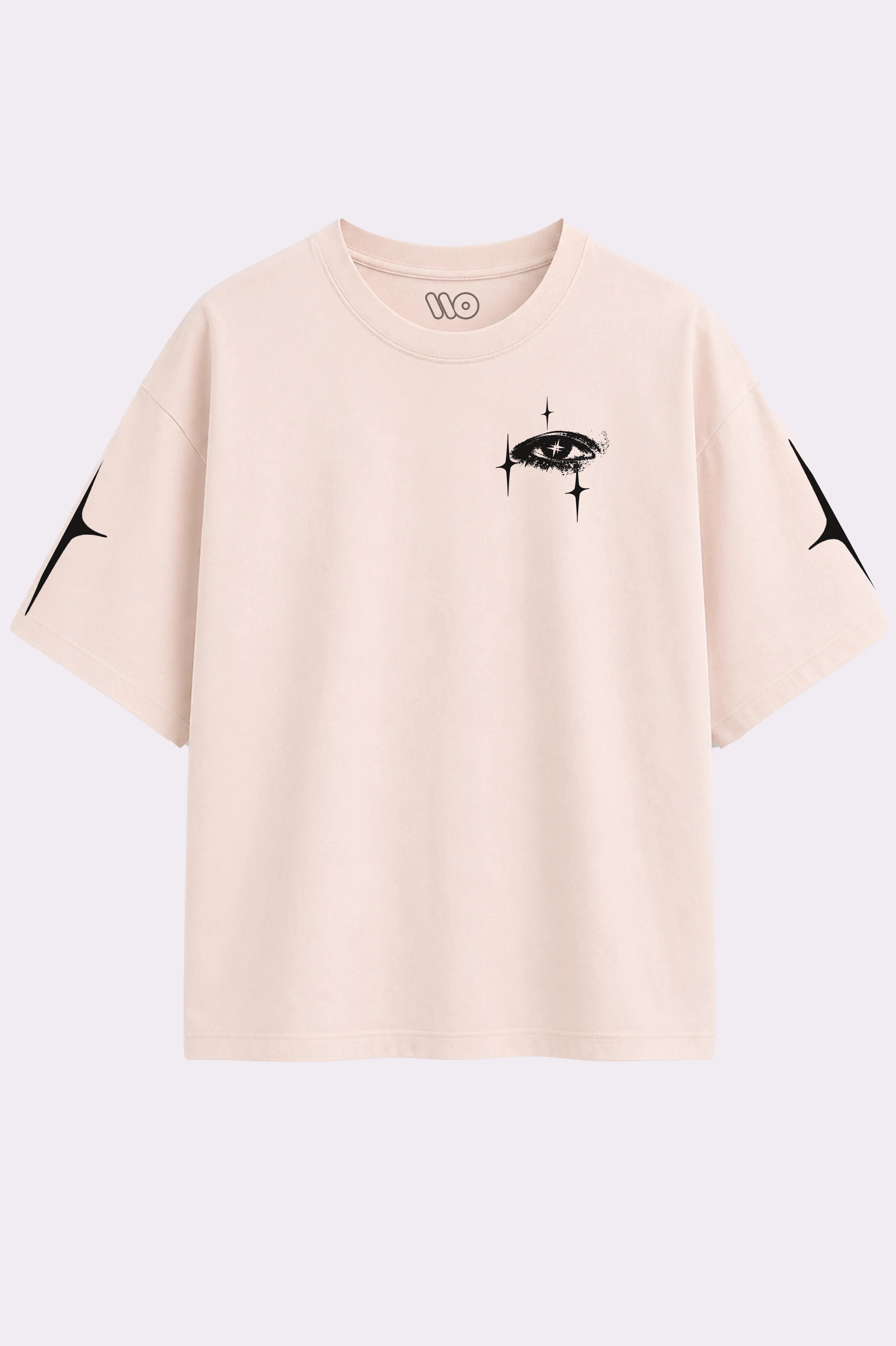 Celestial  Drop Shoulder Cream T-Shirt