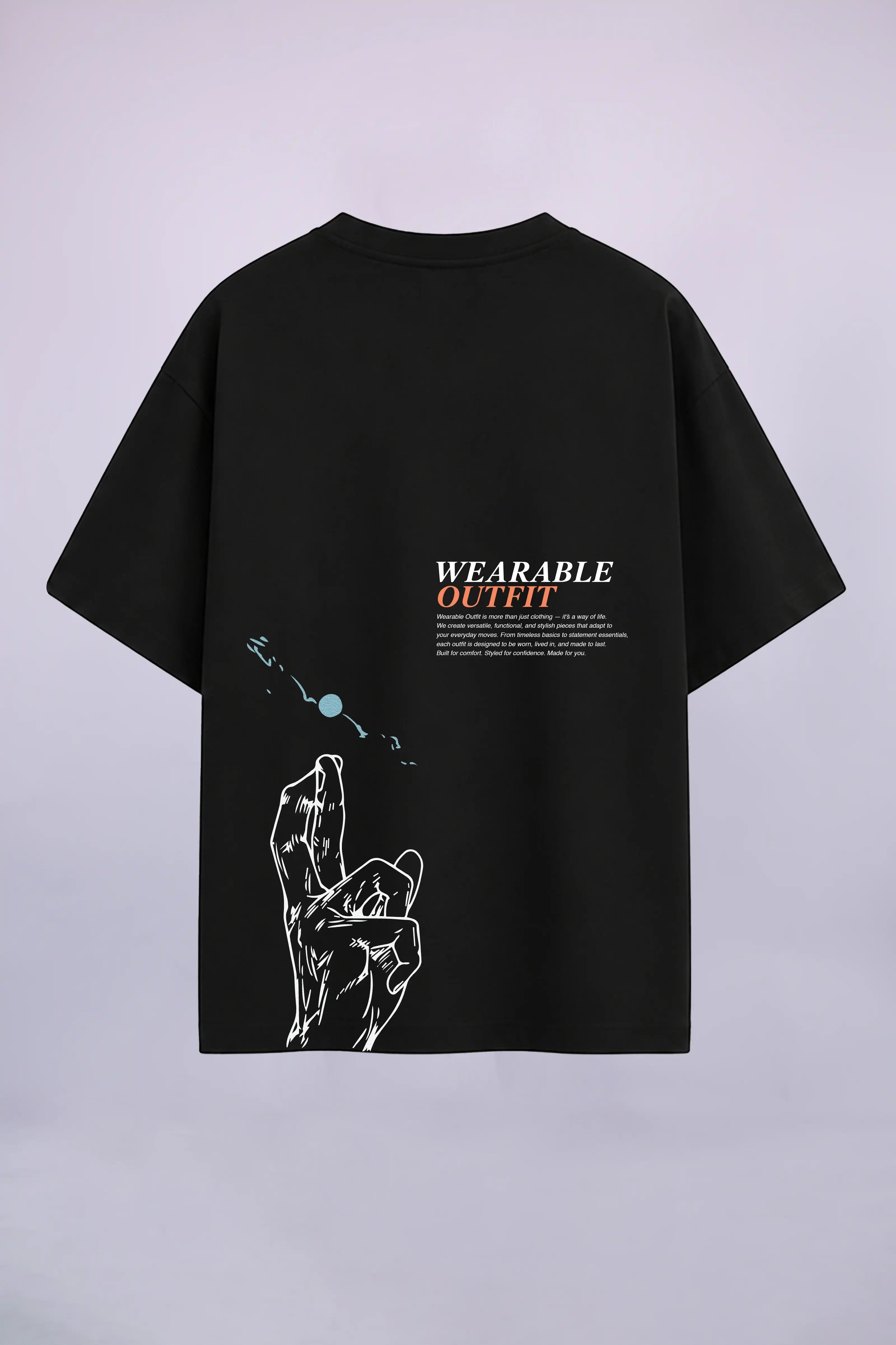 Cross Finger Oversize T-Shirt