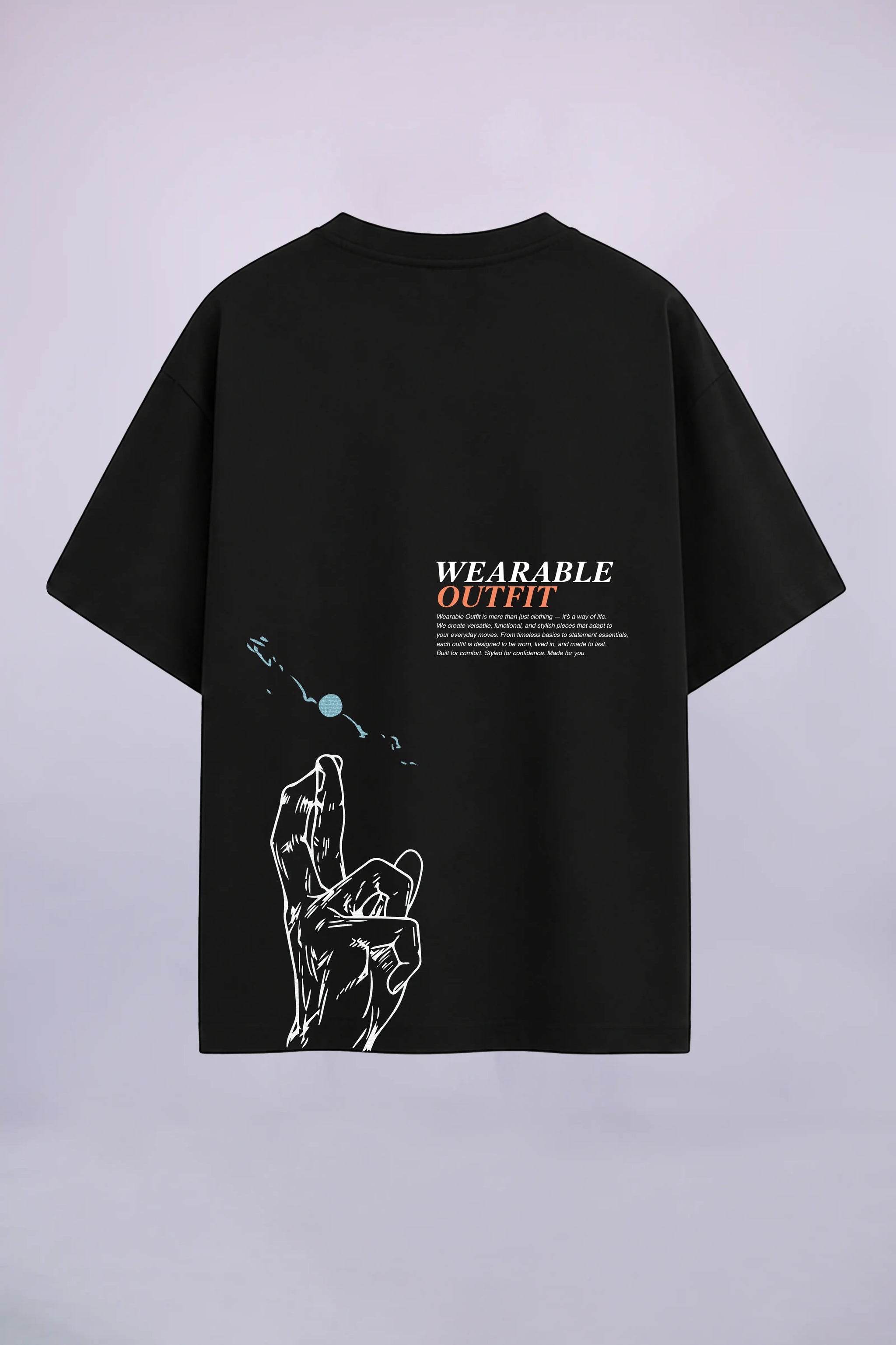 Cross Finger Oversize T-Shirt