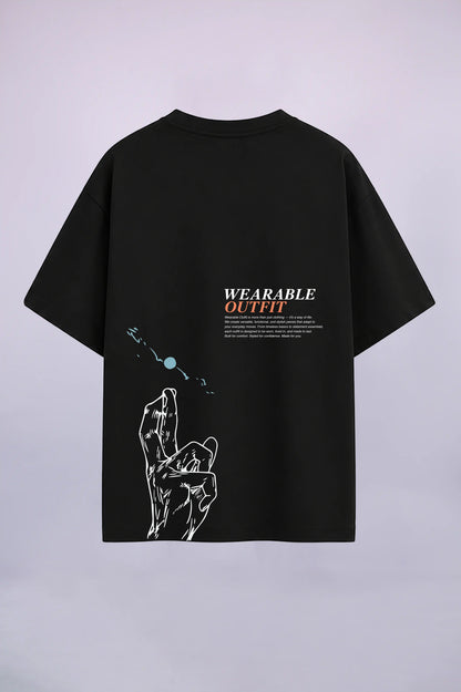 Cross Finger Oversize T-Shirt