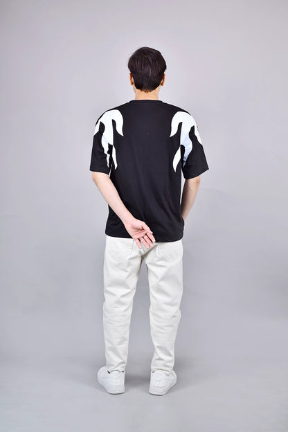 Shop Cyber Flame Oversized T-Shirt