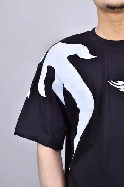 Cyber Flame Oversized T-Shirt 