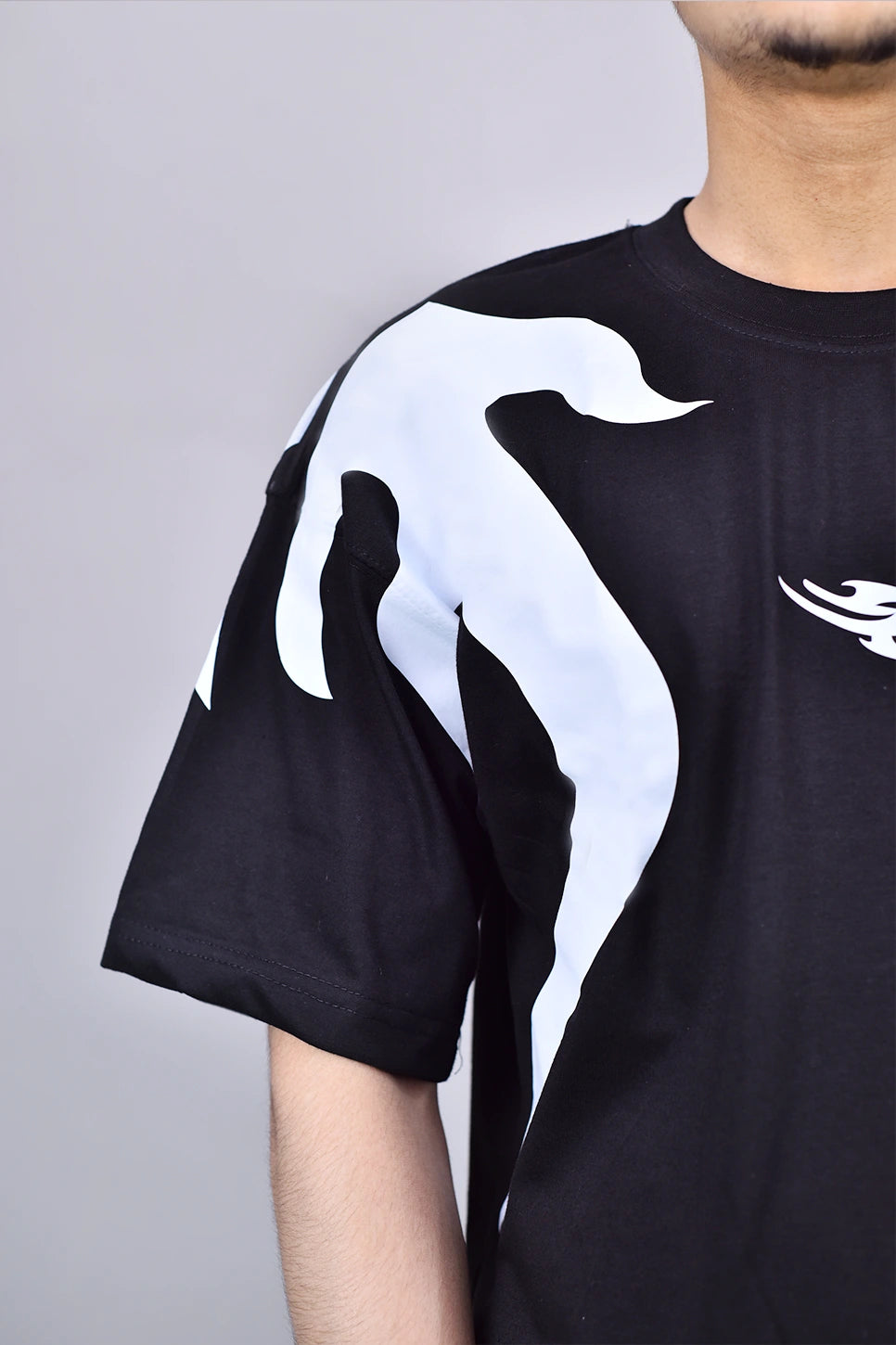 Cyber Flame Oversized T-Shirt 