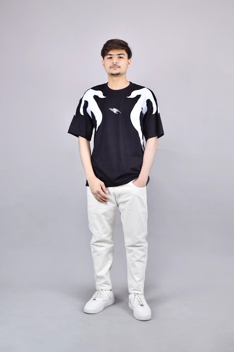 Cyber Flame Oversized T-Shirt