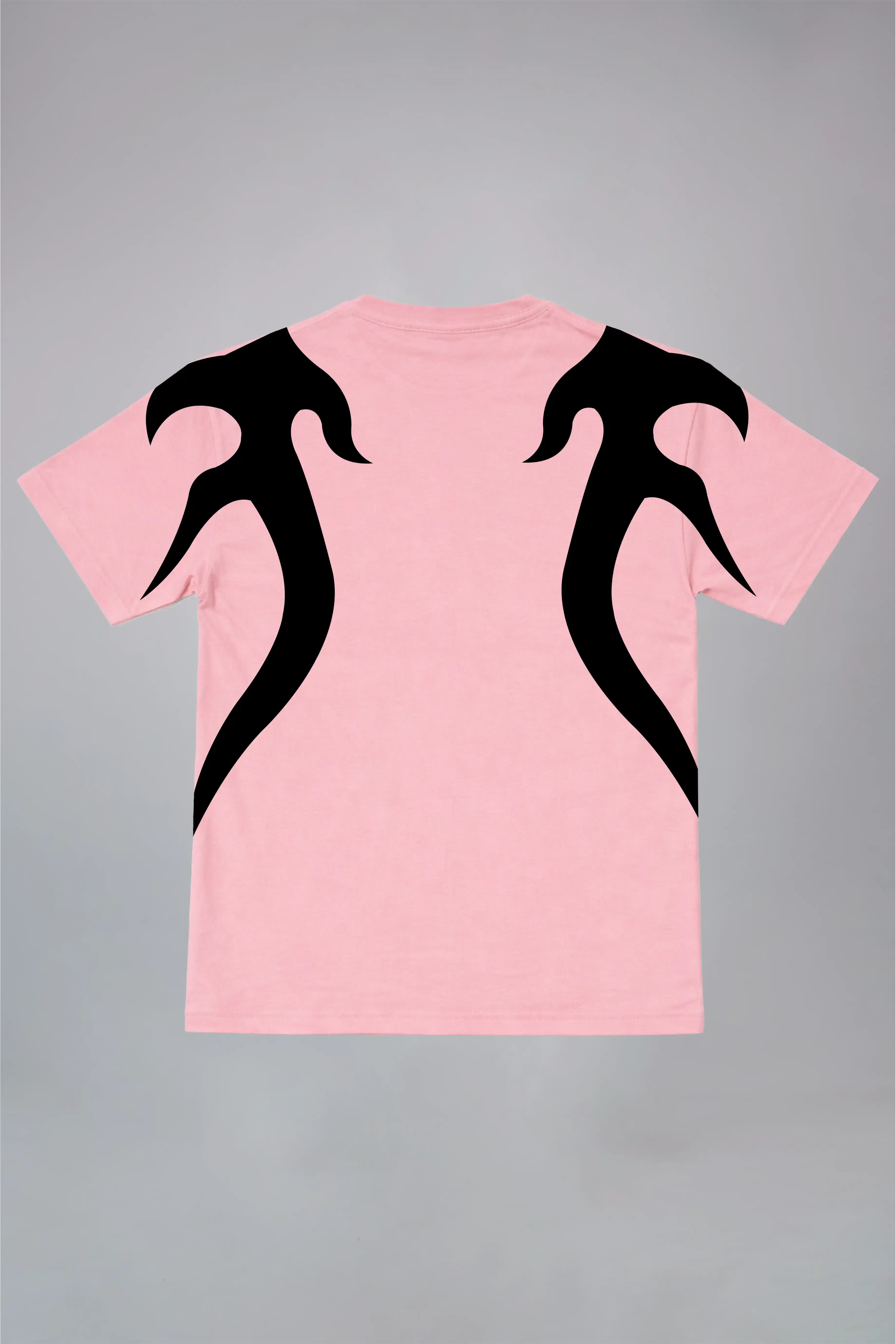 Cyber Flame Black Oversized T-Shirt