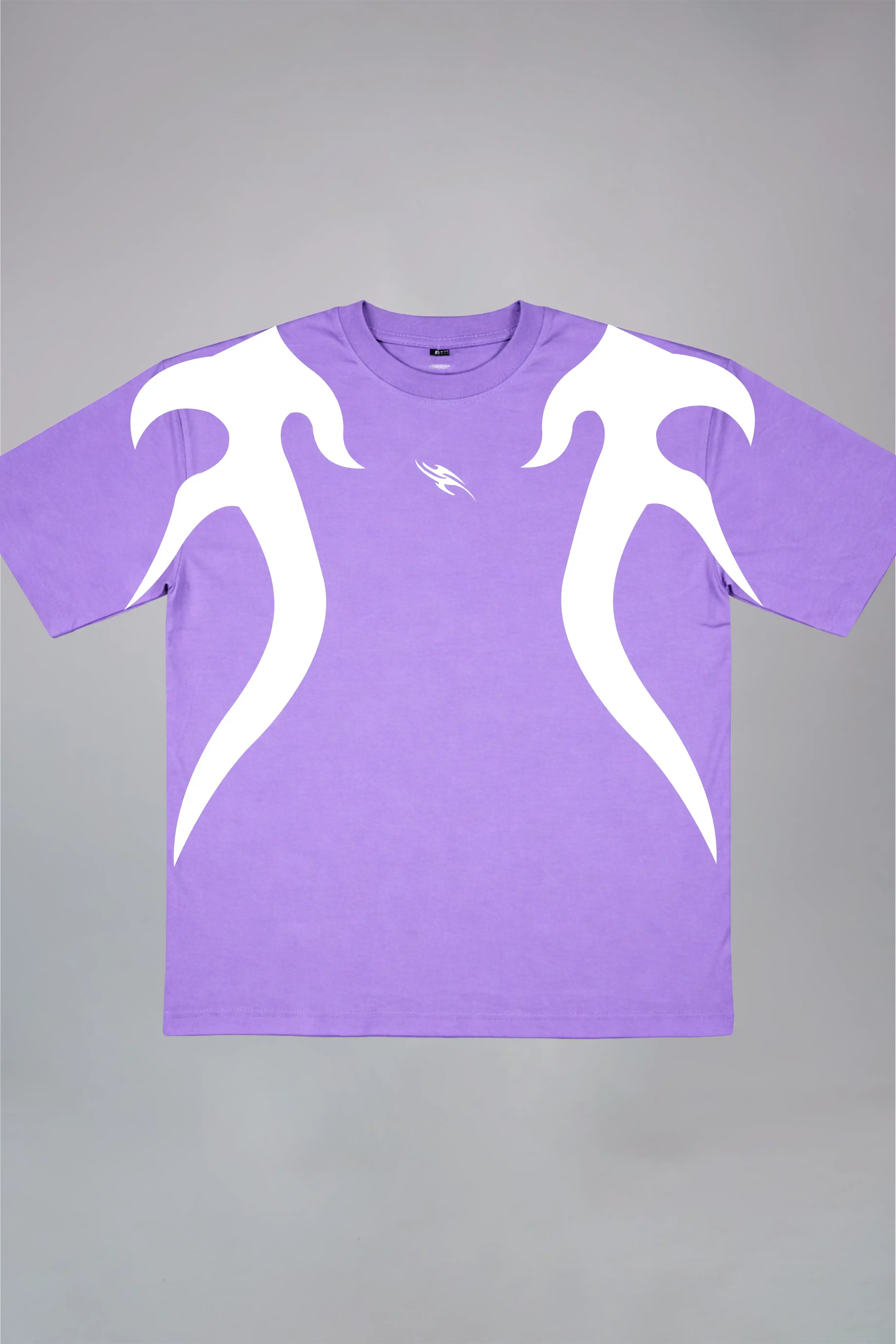 Cyber Flame Black Oversized T-Shirt