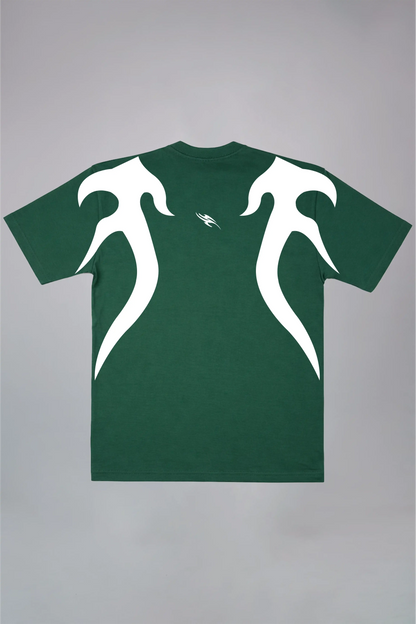 Cyber Flame Black Oversized T-Shirt