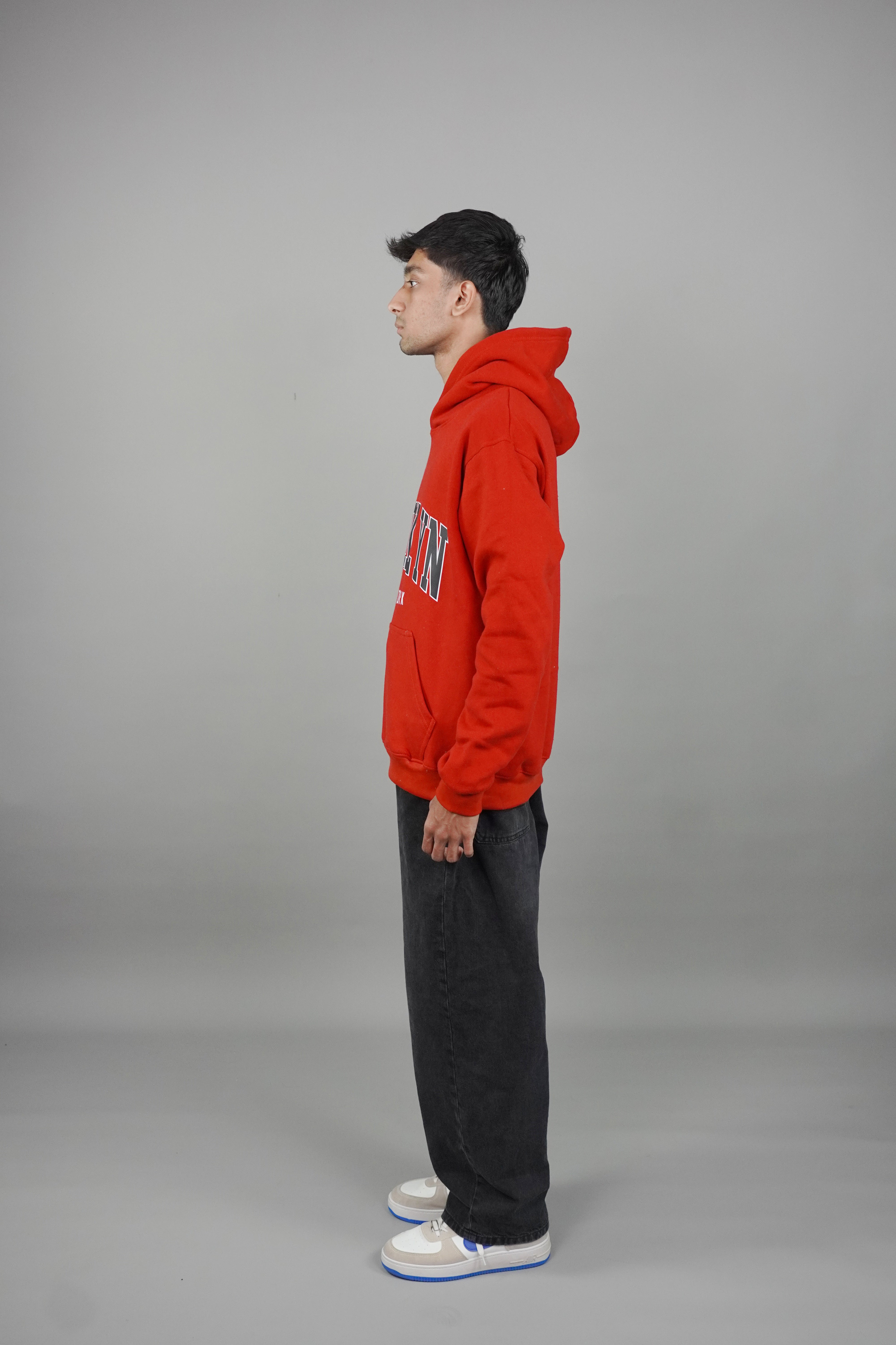 brooklyn New York Pullover Red Hoodie