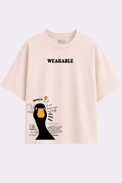 DUCK_AESTHETIC_BLACK_T-SHIRT_Cream