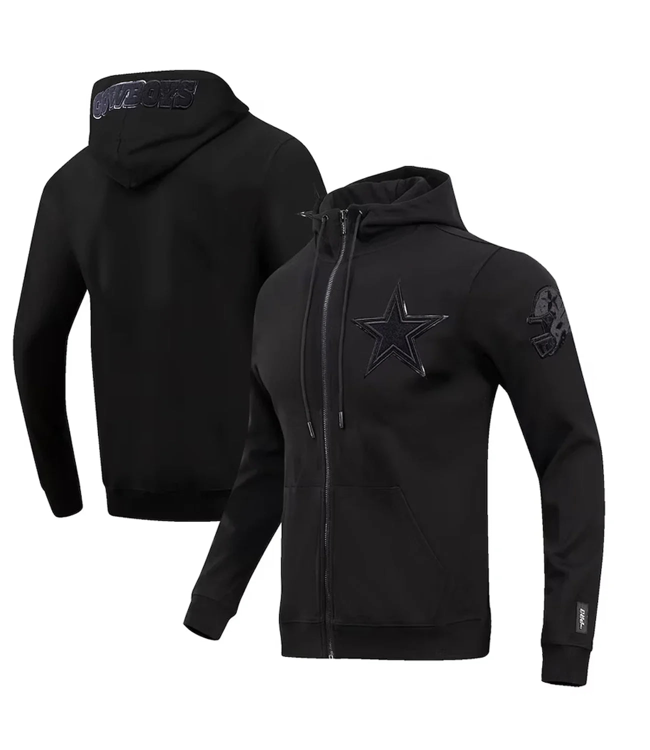 Dallas Cowboys Black Zipper Hoodie