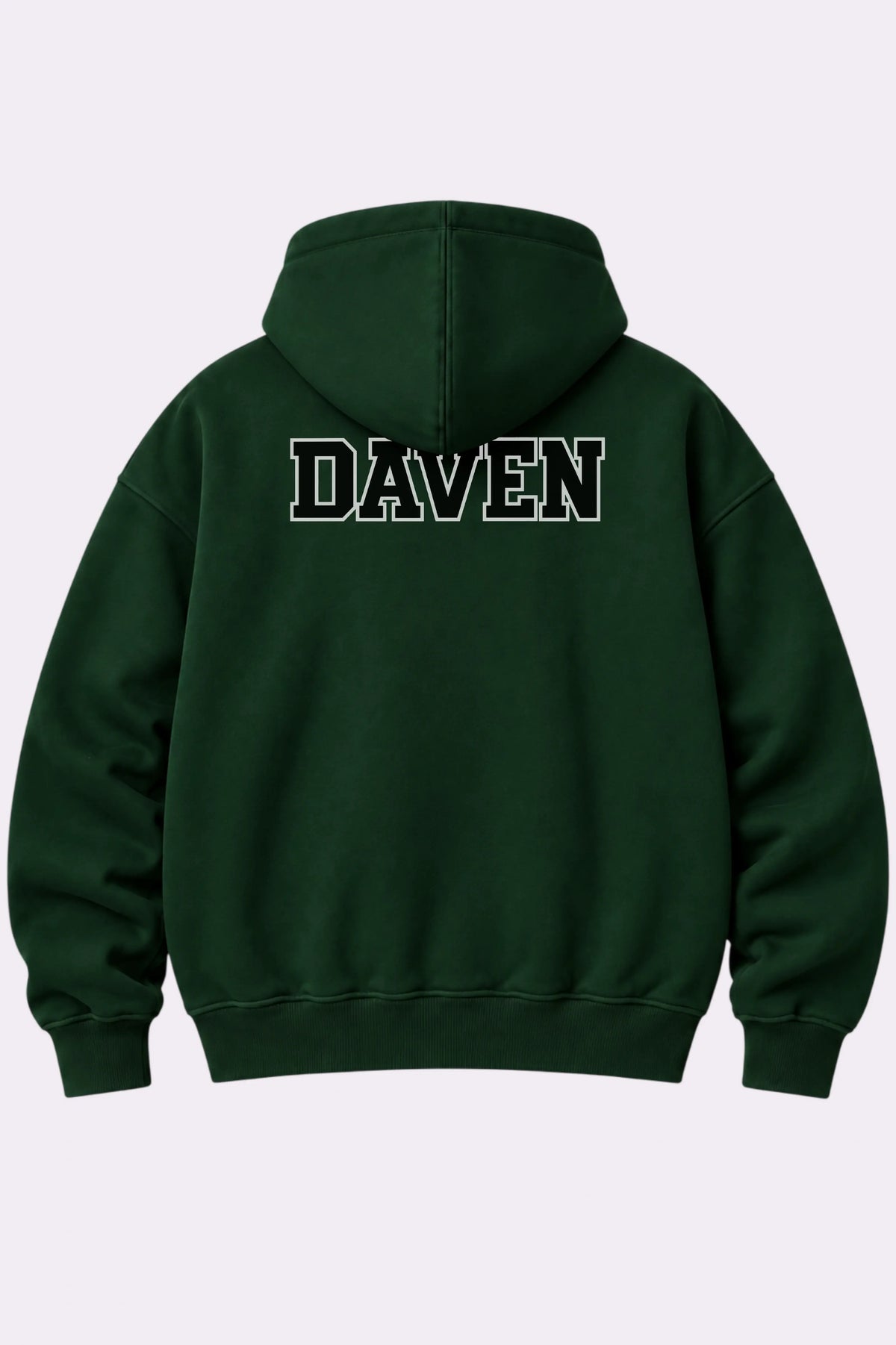 Daven Green Fleece Full-Zip Hoodie