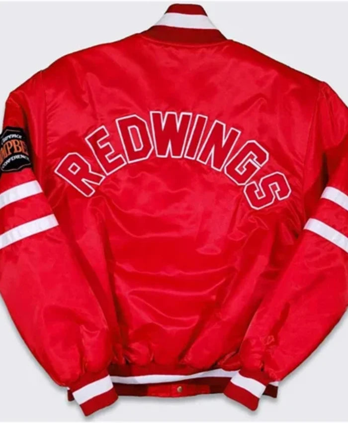Detroit Red Wings 80s Campbell Red Varsity Jacket
