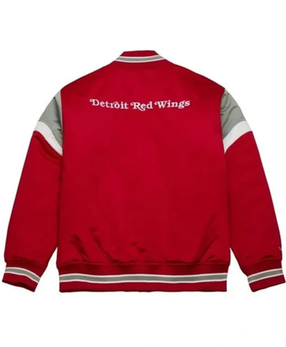 Detroit Red Wings Red Heavyweight Varsity Jacket