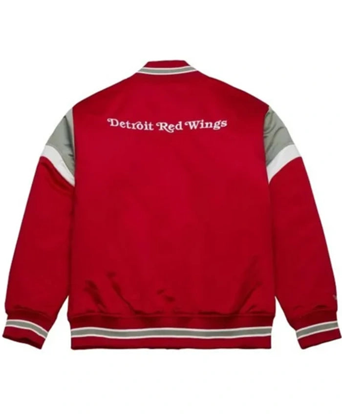 Detroit Red Wings Red Heavyweight Varsity Jacket