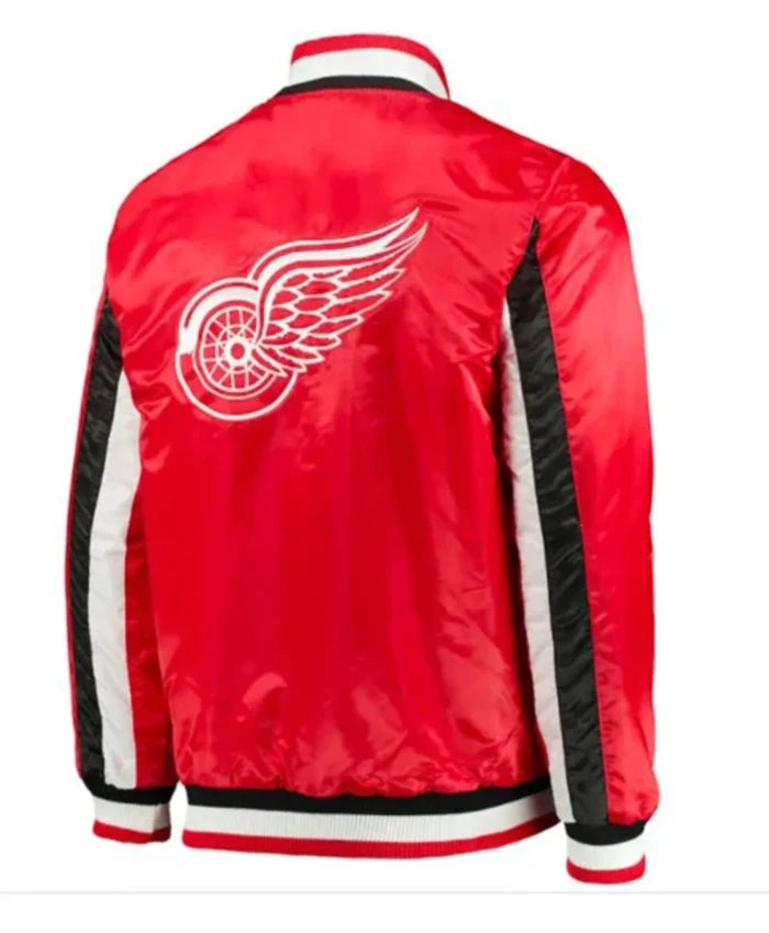 Detroit Red Wings Starter Red Varsity Jacket
