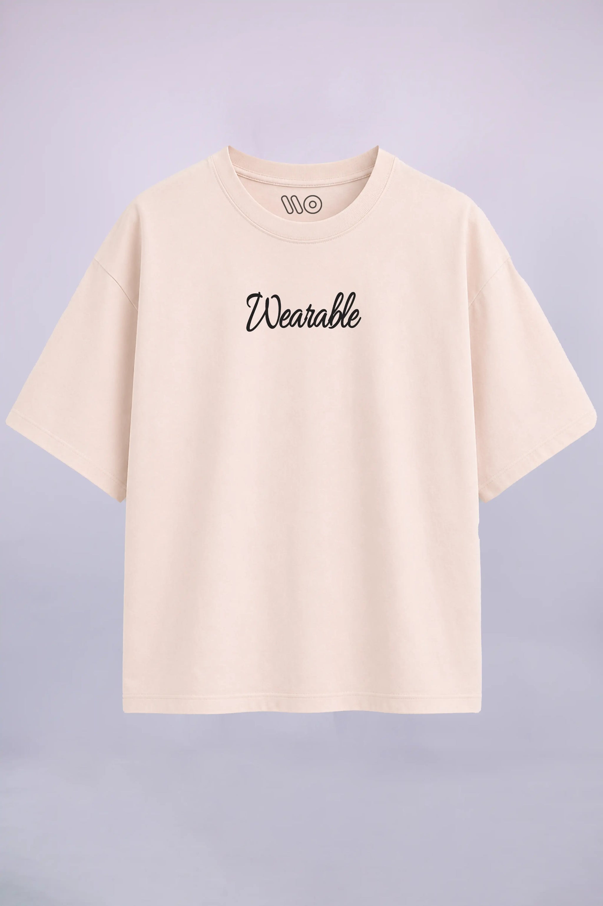Devil Footprint Oversize T-shirt Beige