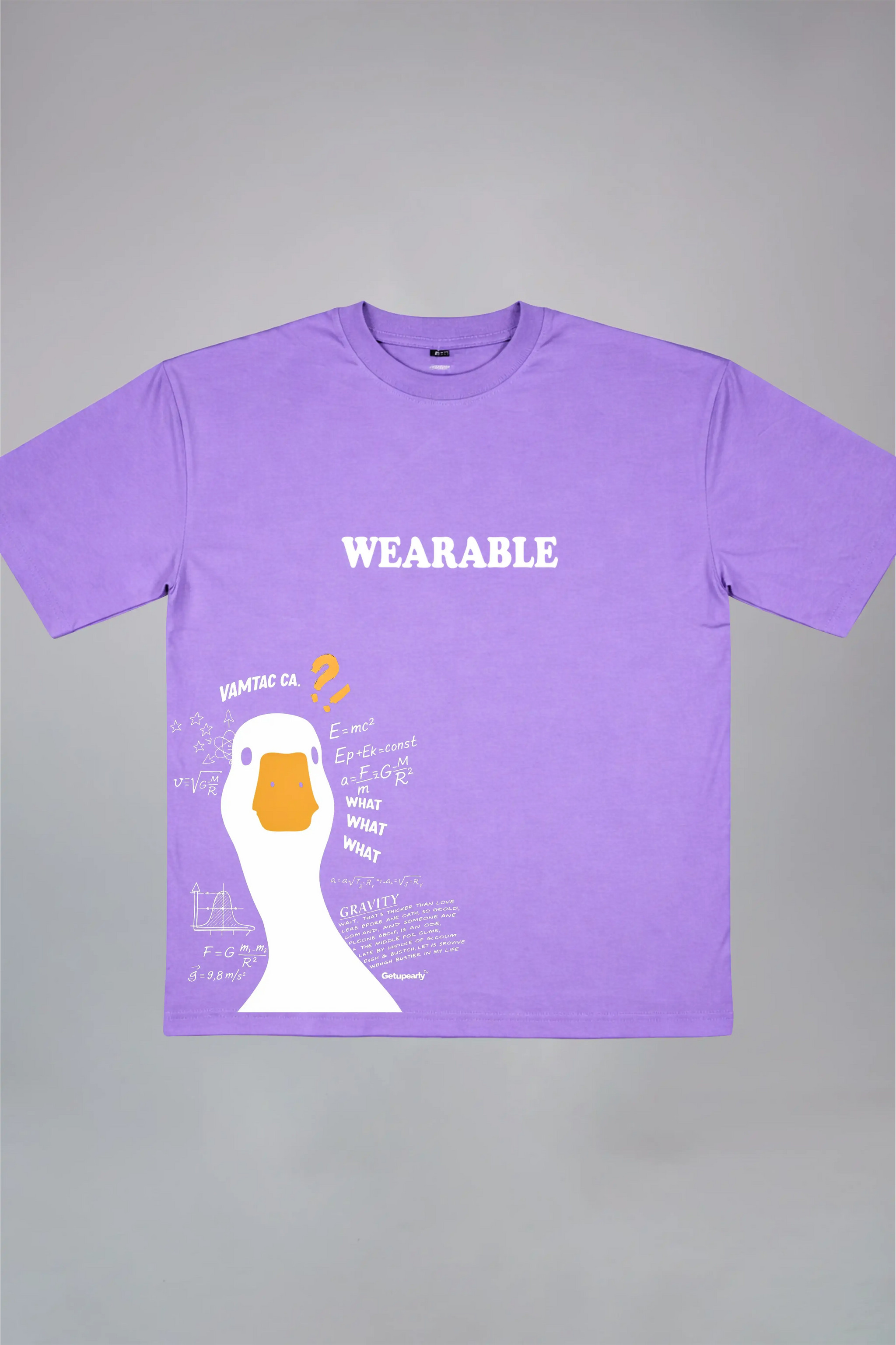 Duck Aesthetic Black Oversized T-Shirt