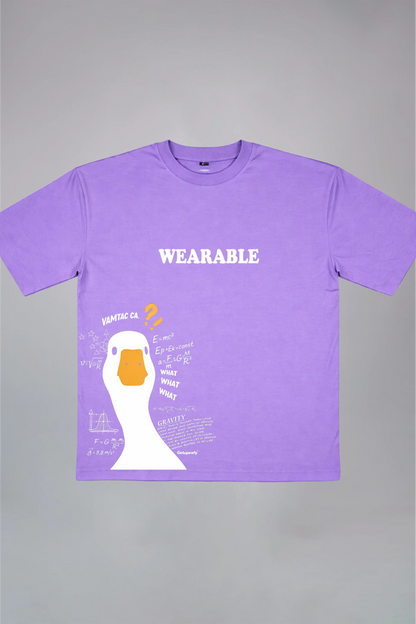 Duck Aesthetic Black Oversized T-Shirt