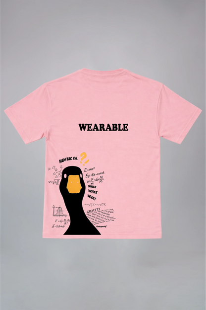 Duck Aesthetic Black Oversized T-Shirt