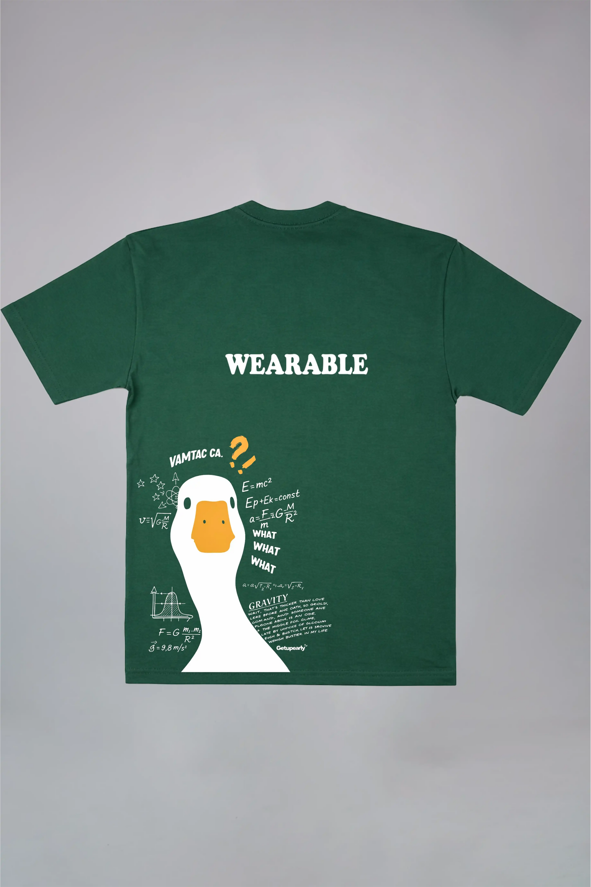 Duck Aesthetic Black Oversized T-Shirt