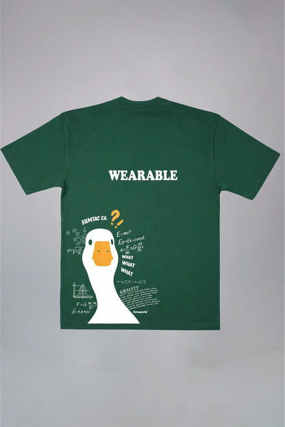 Duck Aesthetic Black Oversized T-Shirt