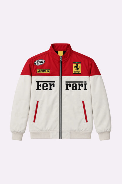 Ferrari Racing Cotton Patchwork Jacket