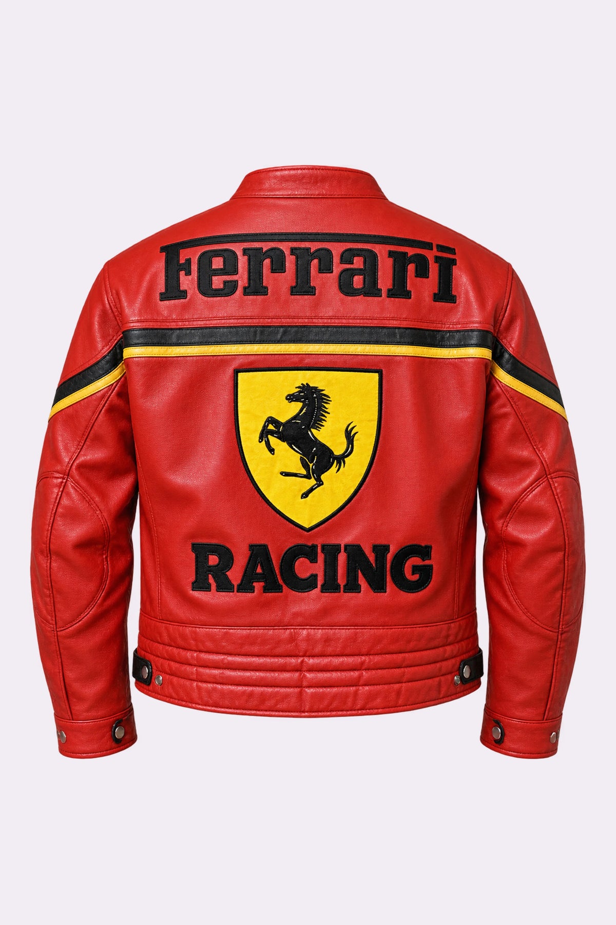 Ferrari Racing Red Leather Jacket