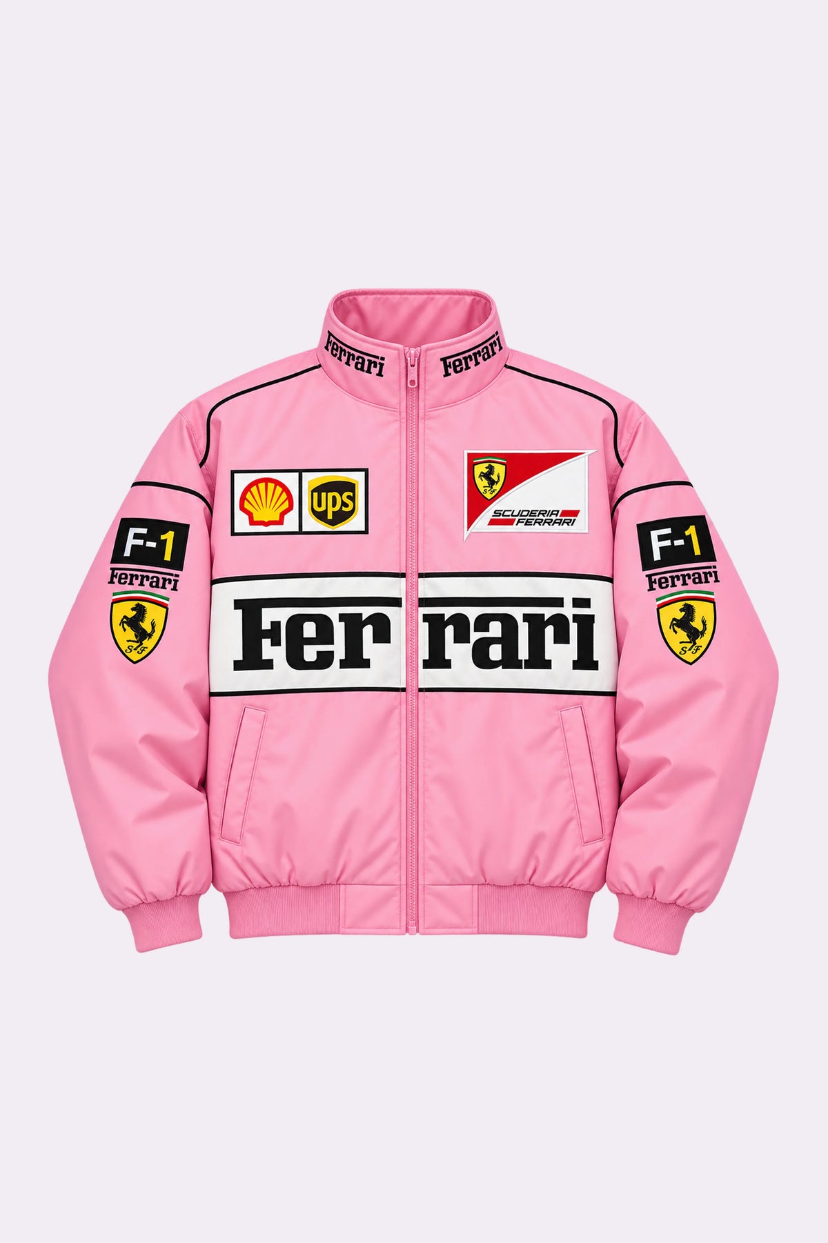 Ferrari Vintage Pink Racing F1 Jacket
