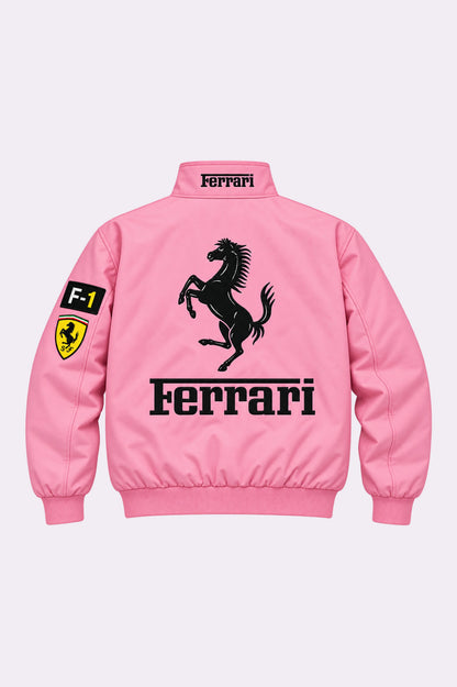 Ferrari Vintage Pink Racing F1 Jacket
