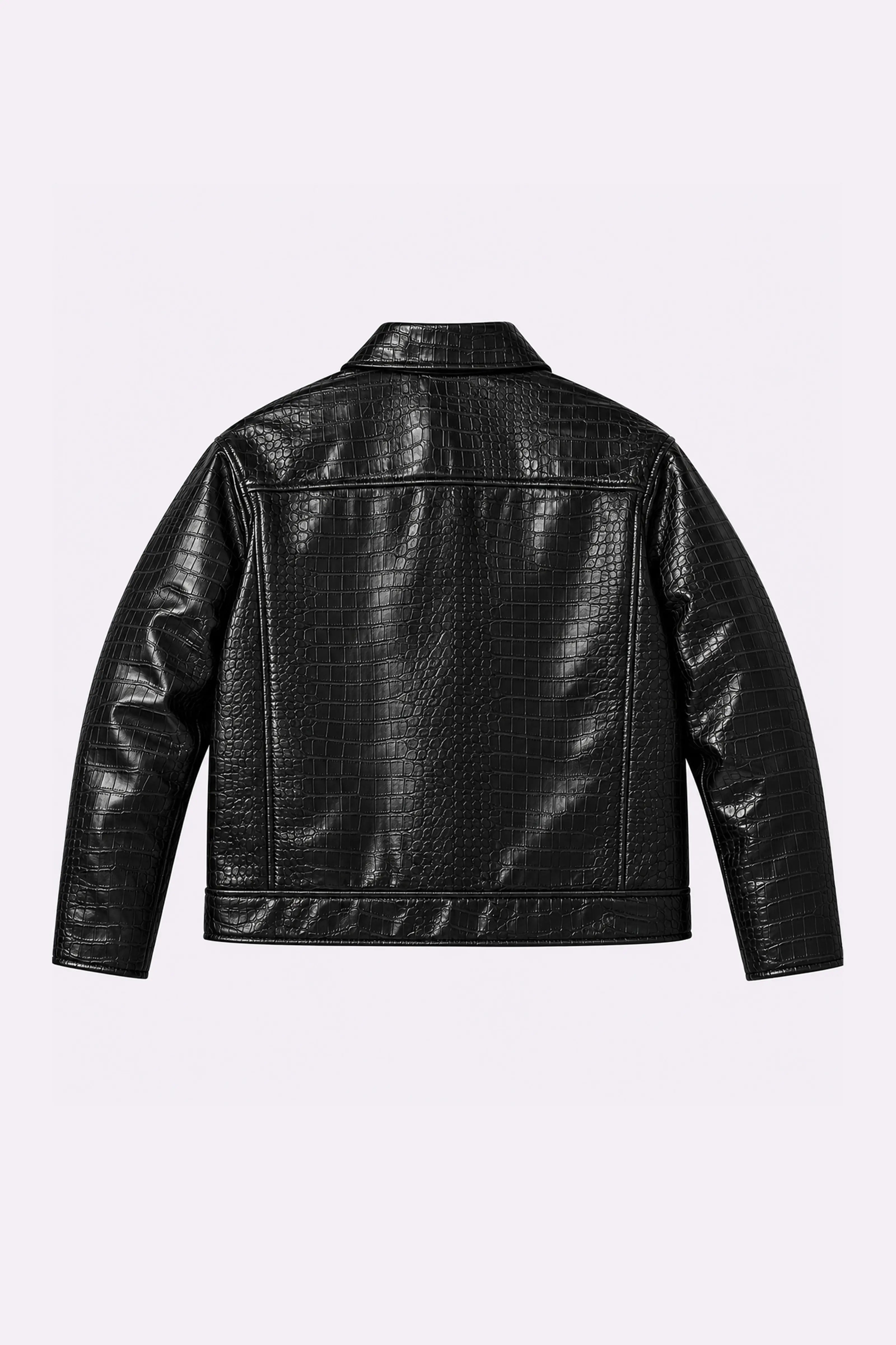 Fireman Clasp Crocodile Texture Jacket