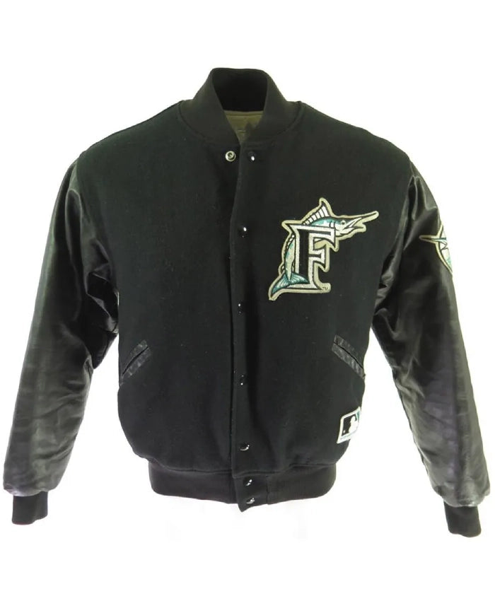 Florida Marlins 80’s Black Varsity Jacket