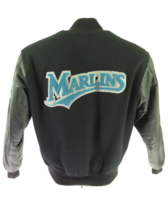 Florida Marlins 80’s Black Varsity Jacket
