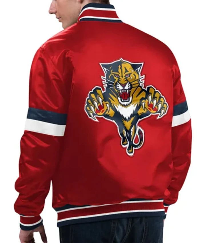 Florida Panthers Home Game Red Varsity Jacket