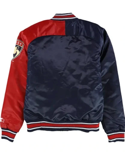 Florida Panthers Hometown Navy Blue And Red Varsity Jacket