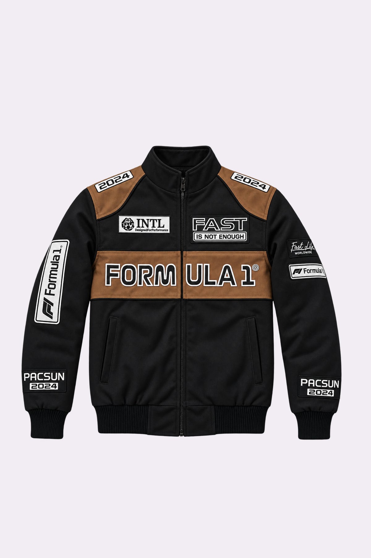 Formula 1 Pole Position Black Racing Jacket