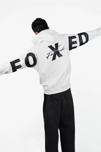 FoxedWhiteHoodie
