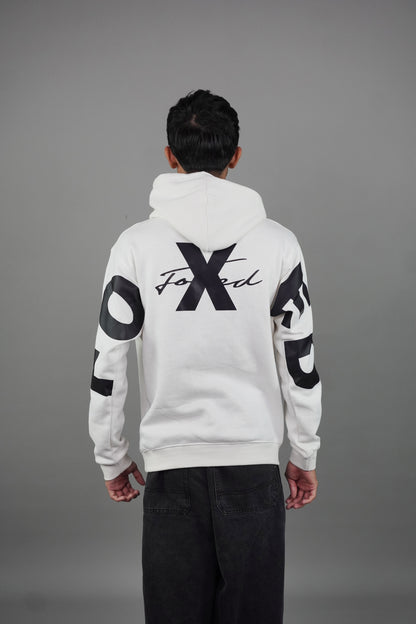 Men's Foxed White Hoodie