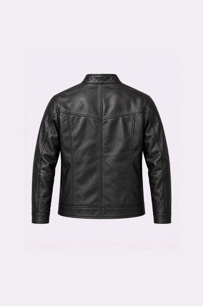 Black Slim Fit Biker Jacket